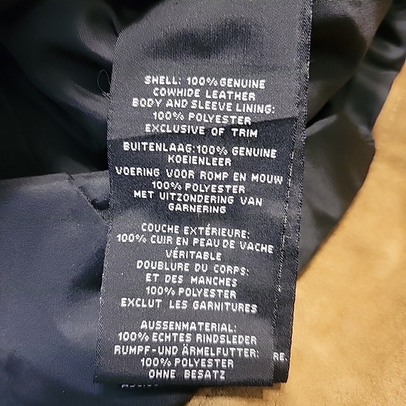 Harley Davidson Suede Leather Jacket Studded Brown‎ Gauges Womens LG Heavyweight - Picture 9 of 12